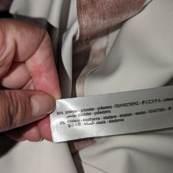 ZARA Cream & Beige Plaid Oversized Contemporary Casual Shaket Shirt Size Small - Picture 9 of 12